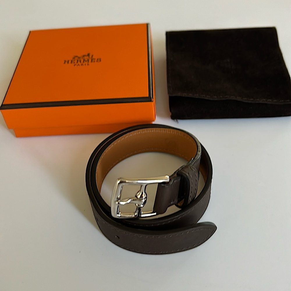 Authentic HERMES Etriviere Double Tour Bracelet.